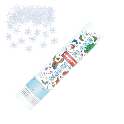 Konfettikanon 25 cm, snowflake